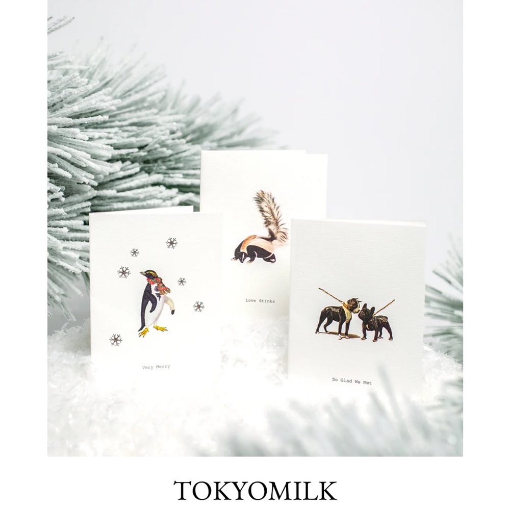TokyoMilk - Margot Elena -‎ Holiday Greeting Cards Assorted Set x 3 Tokyo Milk